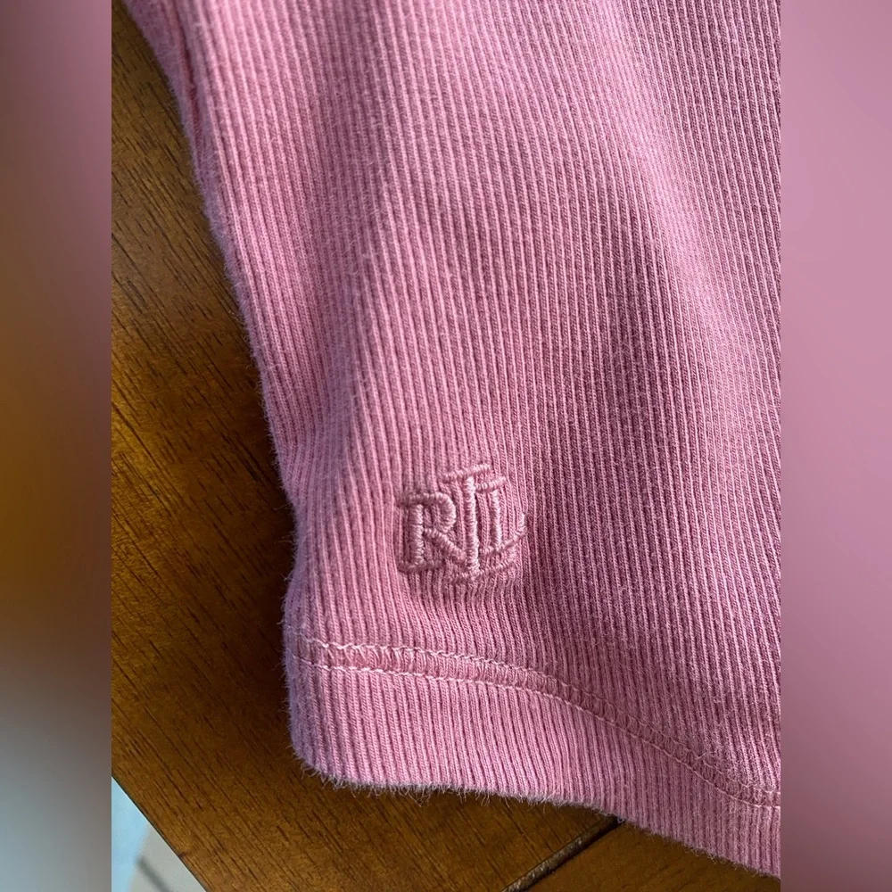 Lauren Ralph Lauren Henley Cotton Long Sleeve Size Medium - Picture 9 of 12
